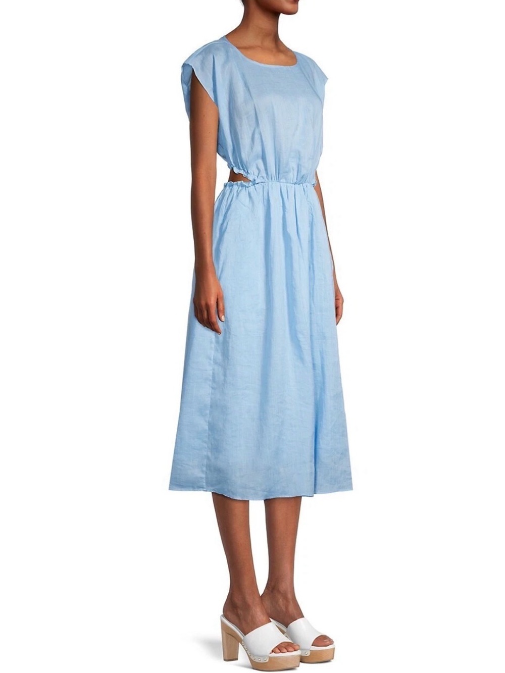 Rebecca Taylor Azul Blue Linen Dress